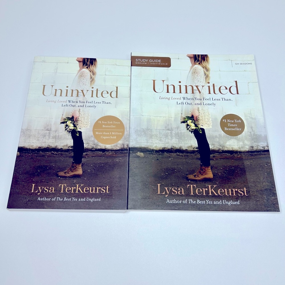 Brand New Uninvited By Lysa Terkeurst Book AND Study Guide Bundle ⛪️